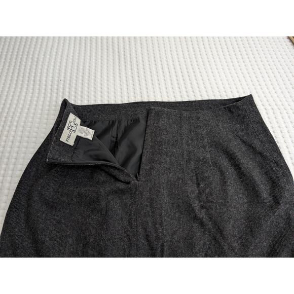 Vintage Field Gear embroidered wool mohair long midi fringed blanket skirt - Picture 4 of 10